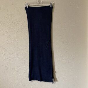 NWT Navy Blue Heathered wrap, OS